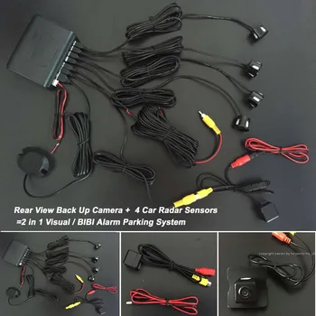

Parking Sensors+Rear View Camera = 2 in 1 Visual BIBI Alarm Parking System For MB Mercedes Benz M ML W164 Reverse Hole OEM
