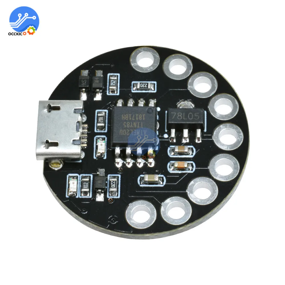 Микро usb LilyTiny LilyPad ATtiny85 макетная плата для Arduino DIY Kit программируемый SRAM Digispark