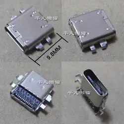 Бесплатная доставка ноутбук Тип-C USB3.1 24 P 24 pin L = 9,8 мм разъем питания зарядки голову