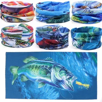 

Maximumcatch Multi Function Fishing Scarf 3D Digital Print Fishing Headwear Anti-UV Fishing Bandana Fishing Headband