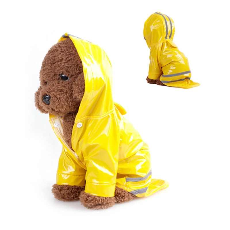 

Raincoat For Dogs Waterproof Dog Coat Jacket Reflective Dog Raincoat Clothes For Small Medium Large Dogs Labrador S-XL 5 Colors