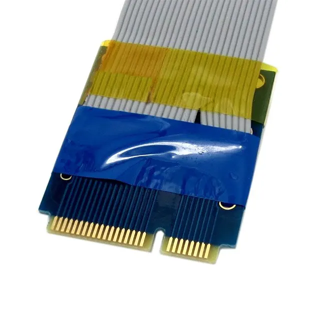 Flexible Mini PCI Express PCI e Mini Card Extender 52pin Male to Female Extension FFC Cable 3