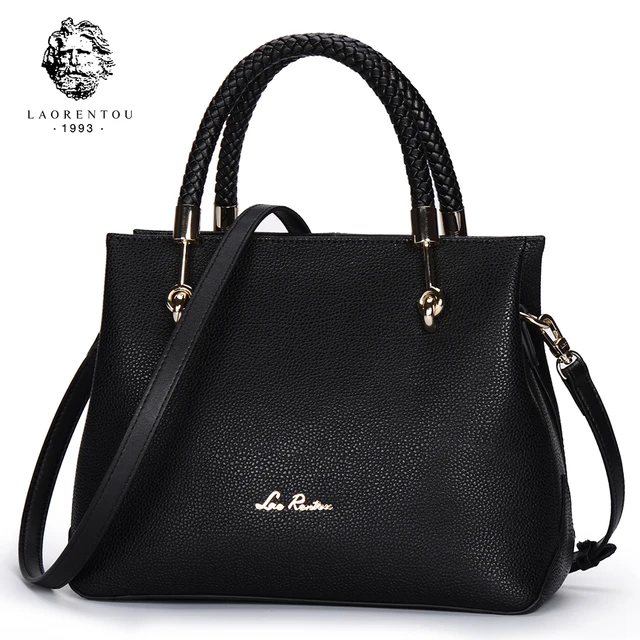 LAORENTOU Women's Cow Leather Shoulder Bag For Women Casual Luxury Solid Handbag Exclusive