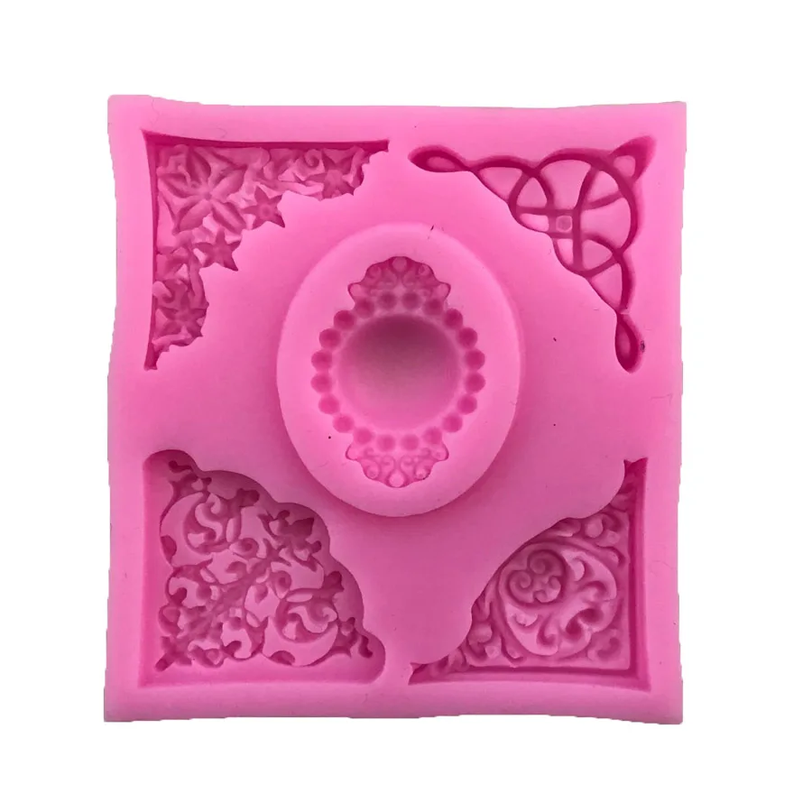 Aouke European lace series Shape Cake Mold Fondant Mold, For Jelly,Candy, Chocolate soap Mold, Decorating Bakeware M173