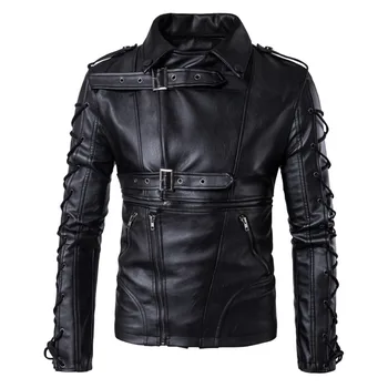 

High Quality New Spring Autumn Fashion Leather Jackets Men, Men's Leather Jacket Brand Motorcycle Leather Jackets