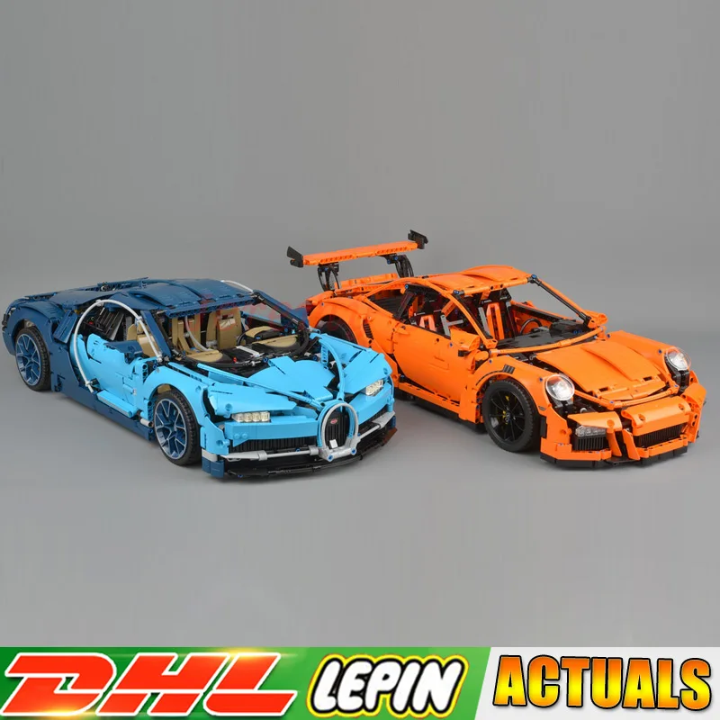 

LEPIN 20086 Technic Series Race Car + 20001 Car Building Kit Blocks Bricks Set Educational toy Compatible Legoinglys 42083 42056