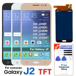 TFT ЖК-дисплей samsung Galaxy J2 2015 J200 J200F J200Y J200H ЖК-дисплей Дисплей с Сенсорный экран планшета сборки + закаленное стекло + Инструменты