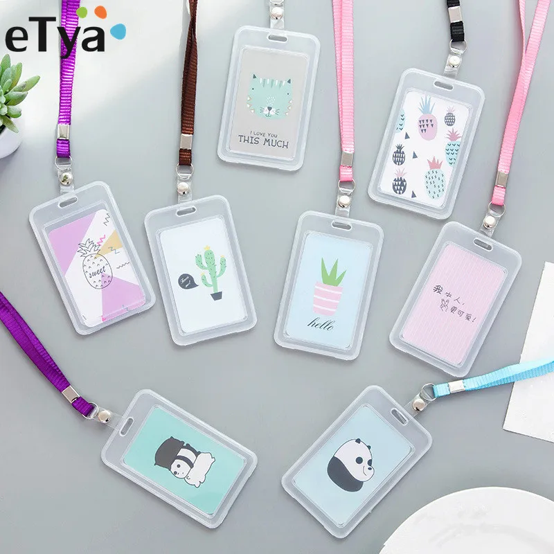 ETya 1 шт. симпатичная дорожная сумка для кредитных карт Прозрачная Обложка