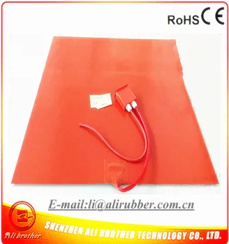 

810*830*1.5mm Heated Bed for 3D Printer 220v 2000w Flexible Silicone Rubber Heater 1000mm lead wire with ED330L thermostat wire