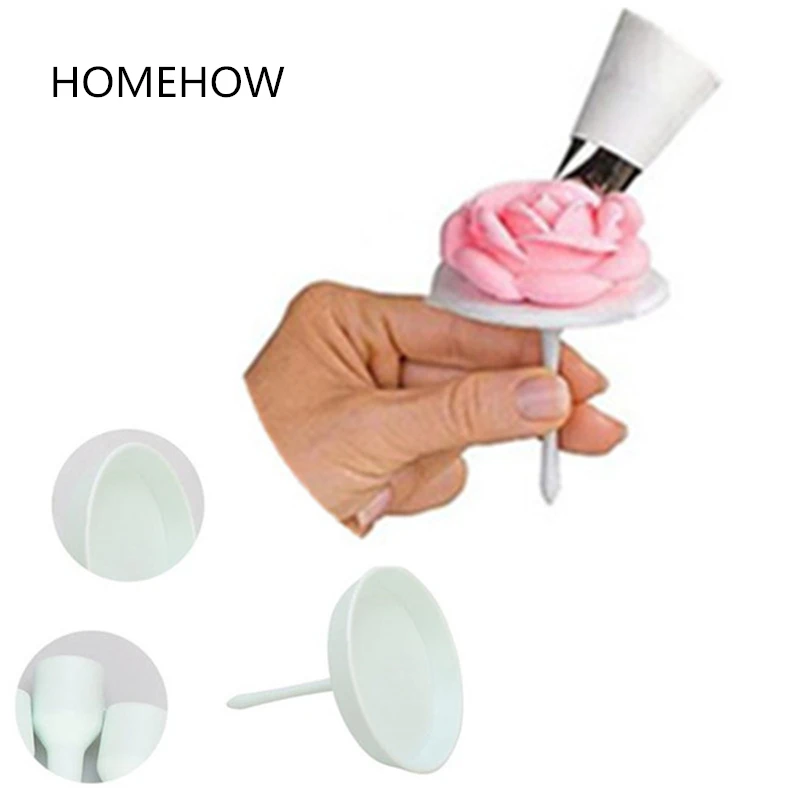 

Homehow 4PCS/Lot Plastic Baking Cream Piping Nail Stand Kitchen Accessories Cake Decorating Flower Piping Stand Baking Tools