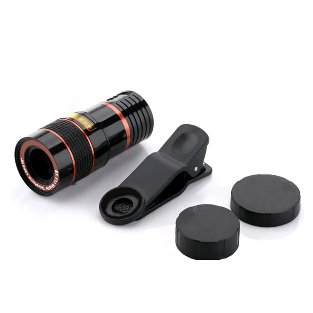 8x 12x Optical Zoom Telescope Lens HD Smartphone Camera Lens for iPhone Samsung Universal Mobile Phone Lens Clip