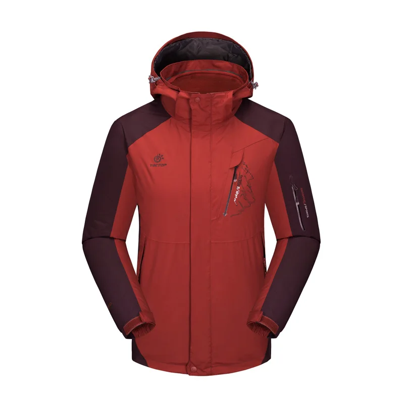 2016 Brand Winter 3 in 1 Hiking Jackets Men Outdoor Sport Waterproof