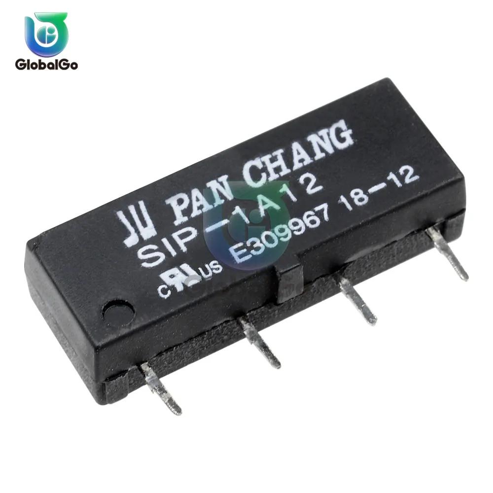 5 шт./лот 5 в 12 В геркон релейный модуль SIP-1A05 SIP-1A12 4PIN Reed Реле