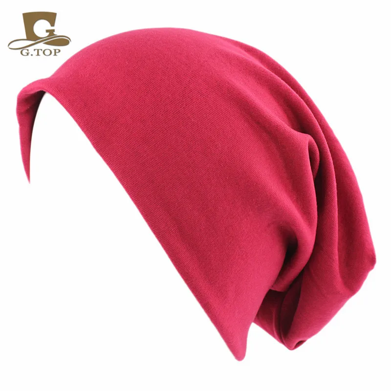 

Stylish Men Women plain jersey Slouch Beanie blank Basic Skull Cap large size unisex
