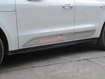 

ABS Chrome Side Door Body Molding Cover Trim 4pcs for Porsche Macan 2014 2015