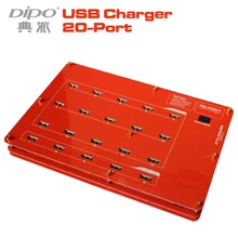 DIPO universal carregador de 20 portas usb hub testador 1a 2a 2.1a power adapter 4a 2015