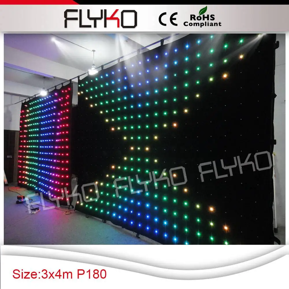 1 3x4m p18 led video curtain 8