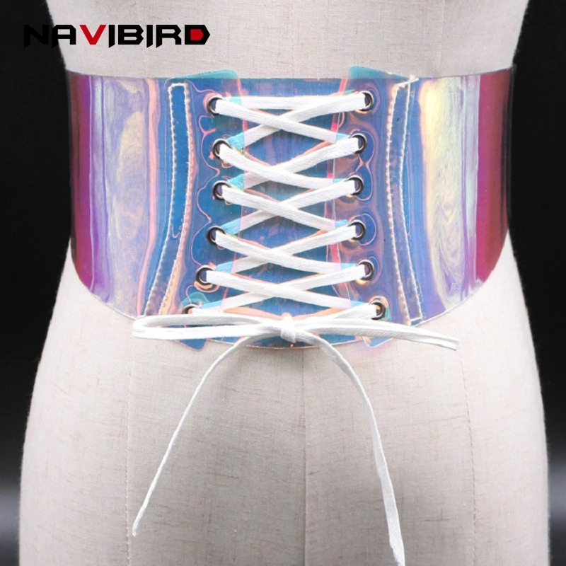 Holographic corset belt Clearance