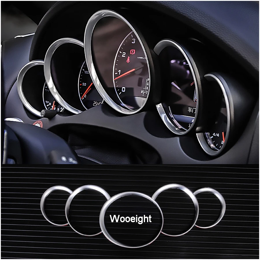 

Car Styling Auto Interior Dashboard Decorative Cover Frame Trims 3D Sticker For Porsche Cayenne For Panamera 2010-2017