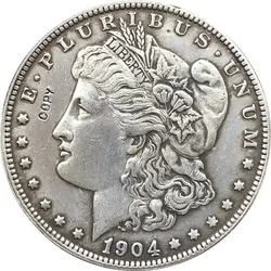 1904-S сша Морган долларовые монеты КОПИЯ
