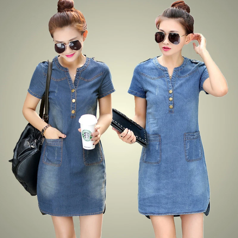 Vestidos vaqueros para vestido de verano, vestido hip, vestido de denim informal, ajustado, ajustado, Vestidos Tallas grandes|dress jeans|dresses jeans for womendress plus - AliExpress