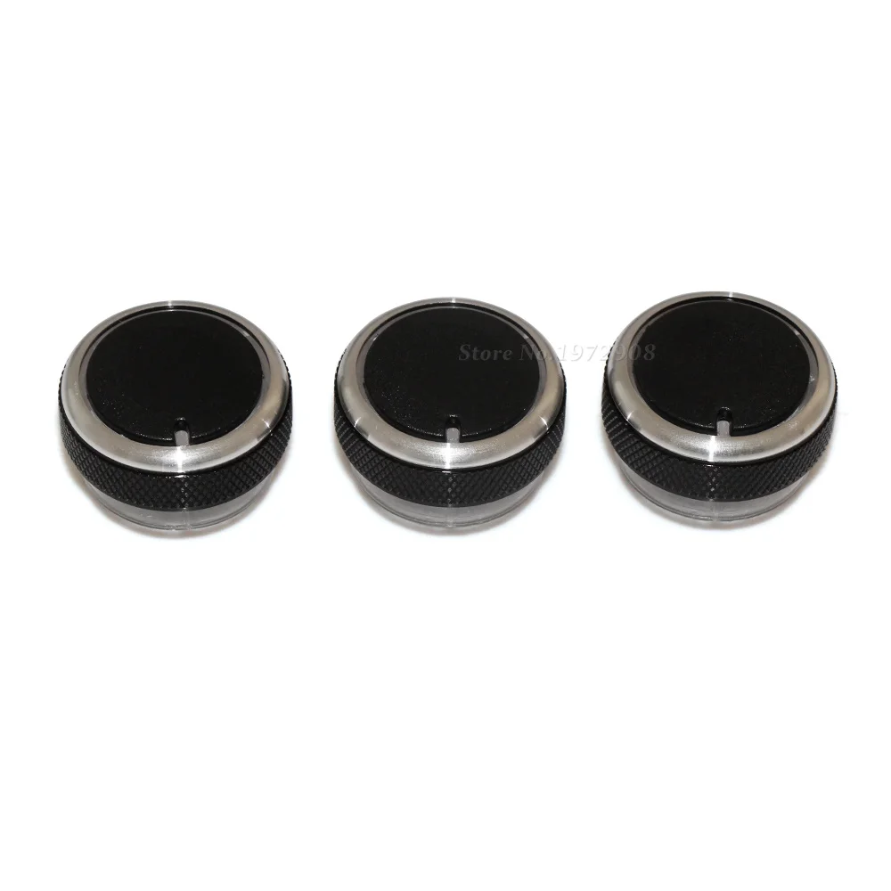 3PCS Air Conditioning heat control Switch knob AC Knob For Ford Focus 2