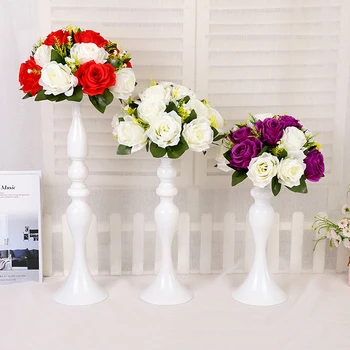 

White silver ceramic vase Mermaid style vases Table Centerpiece Candle Holder Wedding Christmas Decoration vases for flowers