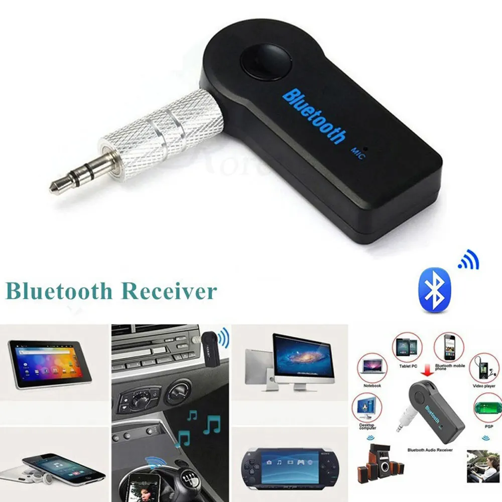 Wireless Bluetooth Car Receiver 4.1 Adapter 3.5mm Jack Audio Transmitter Handsfree Phone Call AUX Music Receiver for Home TV MP3