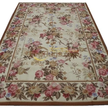 Уникальный ковер ручной работы из шерсти, красивый идеальный ковер Aubusson с иголкой или гобелен