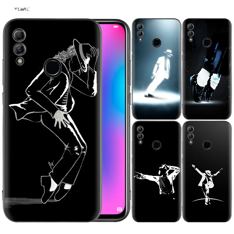 

Silicone Cover Case for Huawei Honor 10 9 Lite 8X 8C 8A Y6 Y7 Y9 7A Pro Prime 7C 2018 2019 V20 Michael Jackson MJ