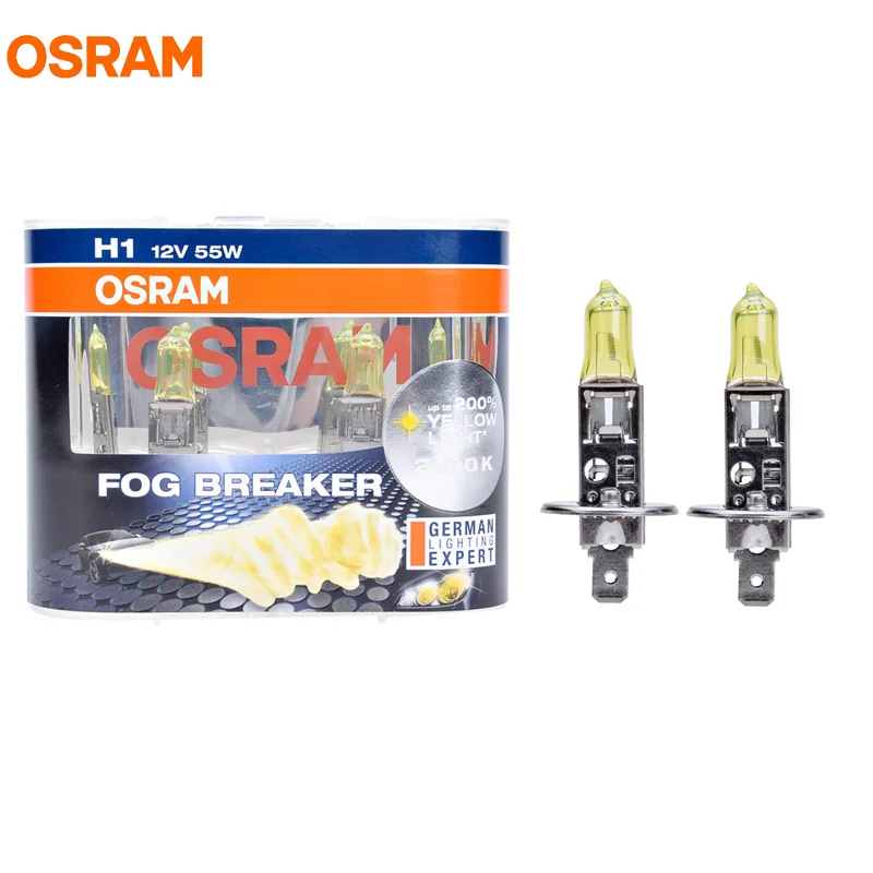 OSRAM противотуманный выключатель 2600K H1 H3 H4 H7 H8 H11 H16 9005 9006 12 В лампы 200% желтый