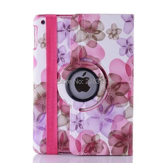 

Fashion Flower Girl's 360 Degree Rotation Floral PU Leather Case Cover For Ipad 2 3 4 For Ipad 5 Air For Ipad Mini Mini 1 2 3