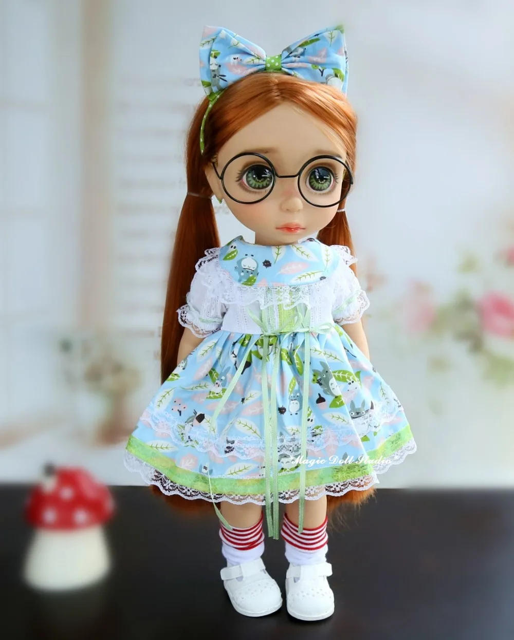[DY177] 2019 Бесплатная доставка 16 &quotDisyne кукольные наряды # Totoro комплект с платьем