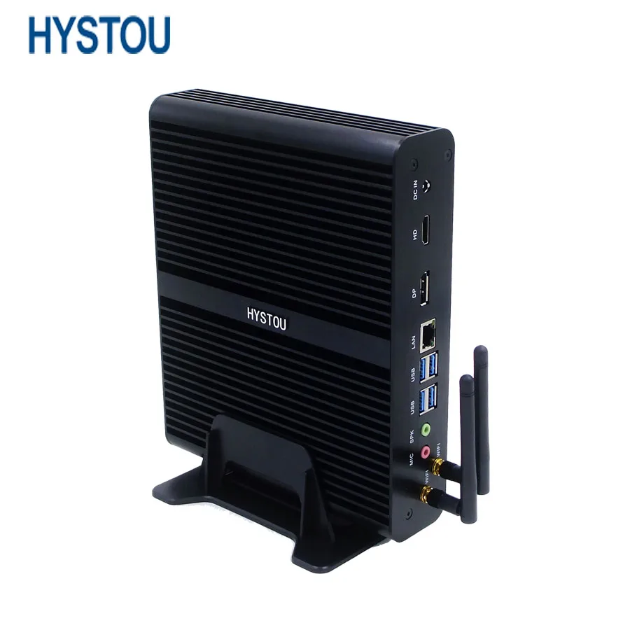 Hystou микро компьютер новый 6Gen Skylake Мини ПК с Core i7 6500U Max 3 4 ГГц Intel HD графика 520 HTPC