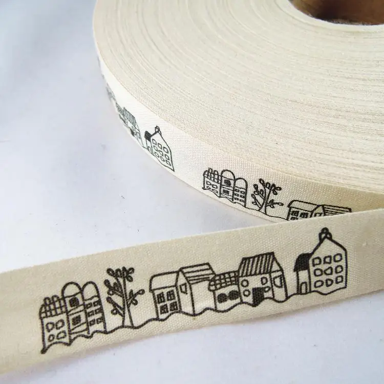 

5yards/lot 6/8'' 20mm 100% Cotton Ribbon DIY Label Handmade Sewing & Packing Accessories Printed Satin Ruban Y119