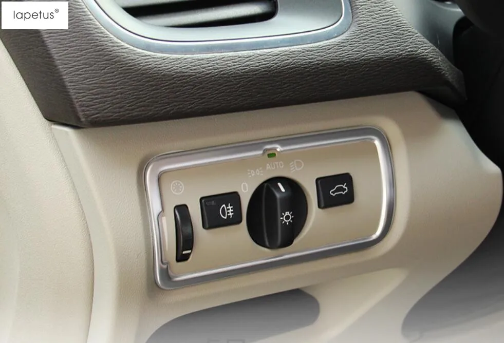Lapetus Accessories For Volvo V40 2013 2018 Stainless Steel Headlight Lamp Control Switch Button Panel Cover
