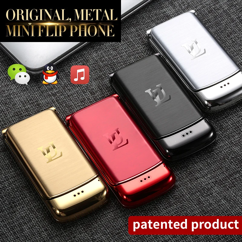 Оригинальный Роскошный телефон раскладушка Ulcool V9 Super Mini сотовый с экраном 1 54