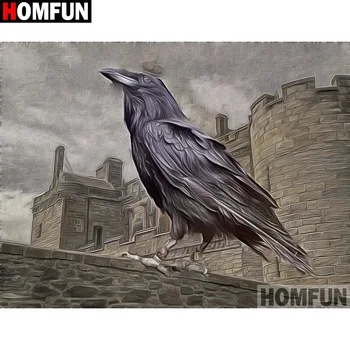 

HOMFUN Full Square/Round Drill 5D DIY Diamond Painting "Decorative bird" Embroidery Cross Stitch 5D Home Decor A15884