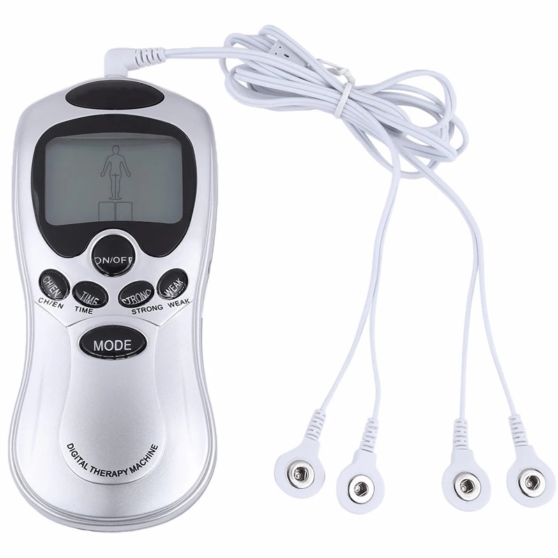 4 ways Electrode Pads Electric Tens Massage Machine Acupunture Digital Therapy Pulse Stimulator Body Slimming Massager Full Set 4 ways Electrode Pads Electric Tens Massage Machine Acupunture Digital Therapy Pulse Stimulator Body Slimming Massager Full Set