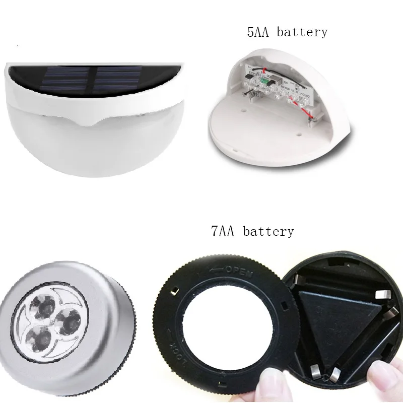 Lâmpadas Solares de parede lâmpadas de parede Fonte de Luz : Lâmpadas Led