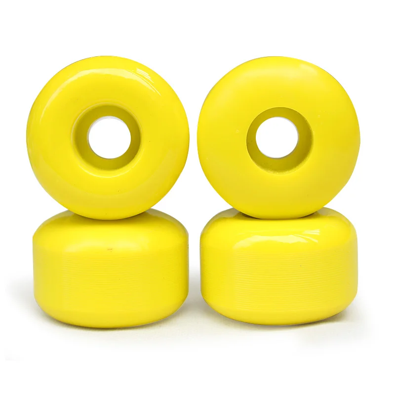 100A 54*36 مللي متر لوح التزلج عجلات PU مزدوجة الروك عجلة العمل عجلة 4 قطعة كبيرة بو عجلات