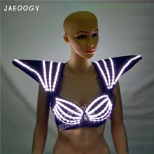 Заказ светодио дный светодиодный световой одежда Бюстгальтер Kanjian дистанционное управление