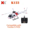 Original XK AS350 K123 6CH 3D & 6G System Brushless Motor AS350 Scale Flybarless RC Helicopter Drone Updated WLToys V931RTF ► Photo 1/6