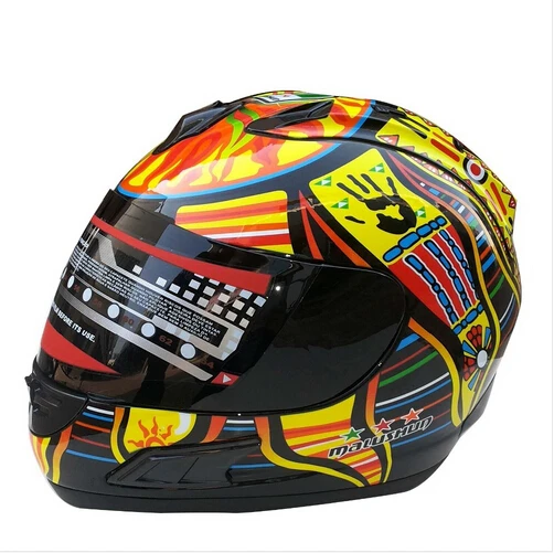 1pc New Arrival Marushin Valentino Rossi Brand Motorcycle Helmet Moto Full Face Helmets Kart Racing
