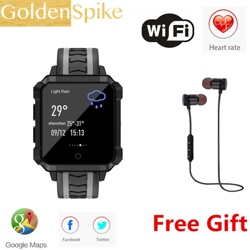 

H7 Android 6.0 Smart Watch 1GB + 8GB Bluetooth 4.0 WIFI 4G Smartwatch men Wristwatch Support 5.0MP Heart rate Pedometer GPS Maps