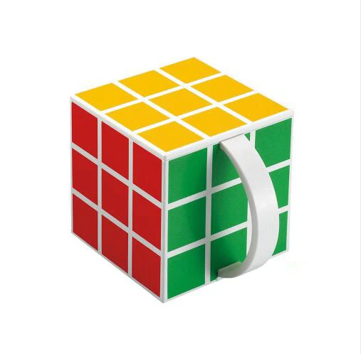 230 мл Rubik's cube пищевая крышка ремня безопасности портативный термостойкий Герметичный Чай Кофе напитки подарки для дома Горячие - Цвет: white