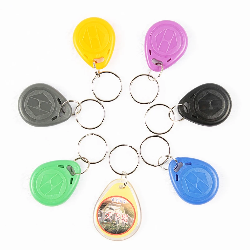 

10pcs EM4100 125khz ID Keyfob RFID Tag Tags Access Control Card Porta TK4100 Sticker Key Fob Token Ring Proximity Chip