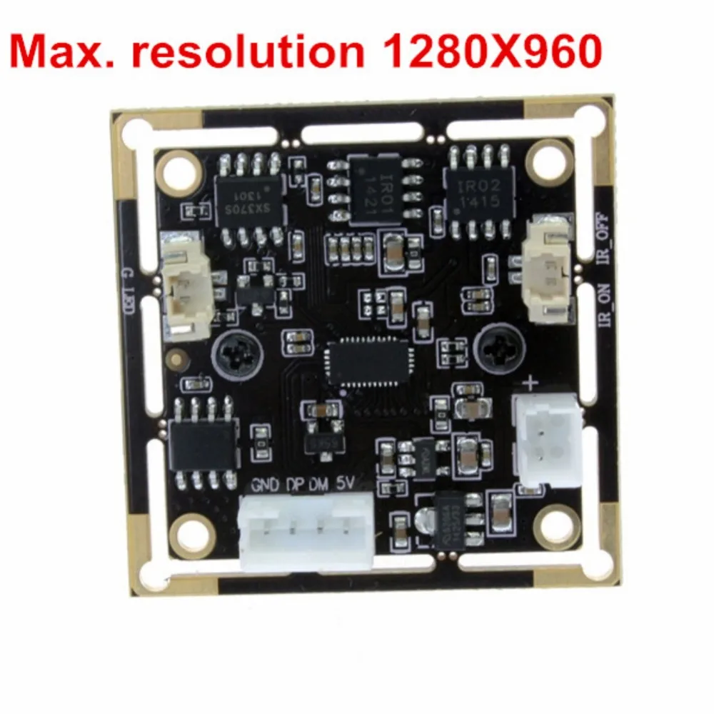 ELP 1 3 mp 960p HD Cmos AR0130 плата Низкое освещение мини 6 мм объектив 5 В Usb камера
