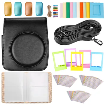 

Neewer 25-in-1 Accessory Kit for Fujifilm Instax Mini 70: 1 Black Camera Case/1 Blue Album/4 Colored Filter/5 Film Table Frame