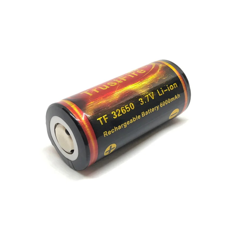 2PCS/LOT TrustFire 32650 Rechargeable Battery Large Capacity 6000mAh 3.7V Lithium Batteries with PCB Protected Board